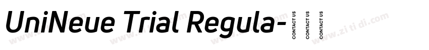 UniNeue Trial Regula字体转换
